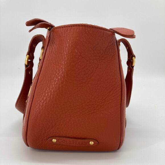Cole Haan Village F05 burnt orange, gold, handbag. - Picture 2 of 11